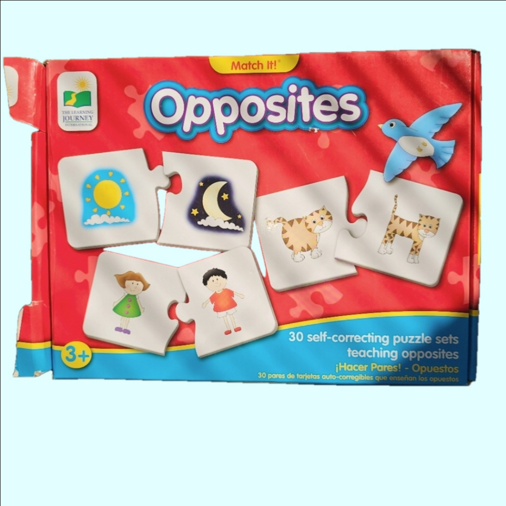 Opposites Match Puzzel For Toddlers * Free With Purchase of Kids Item.